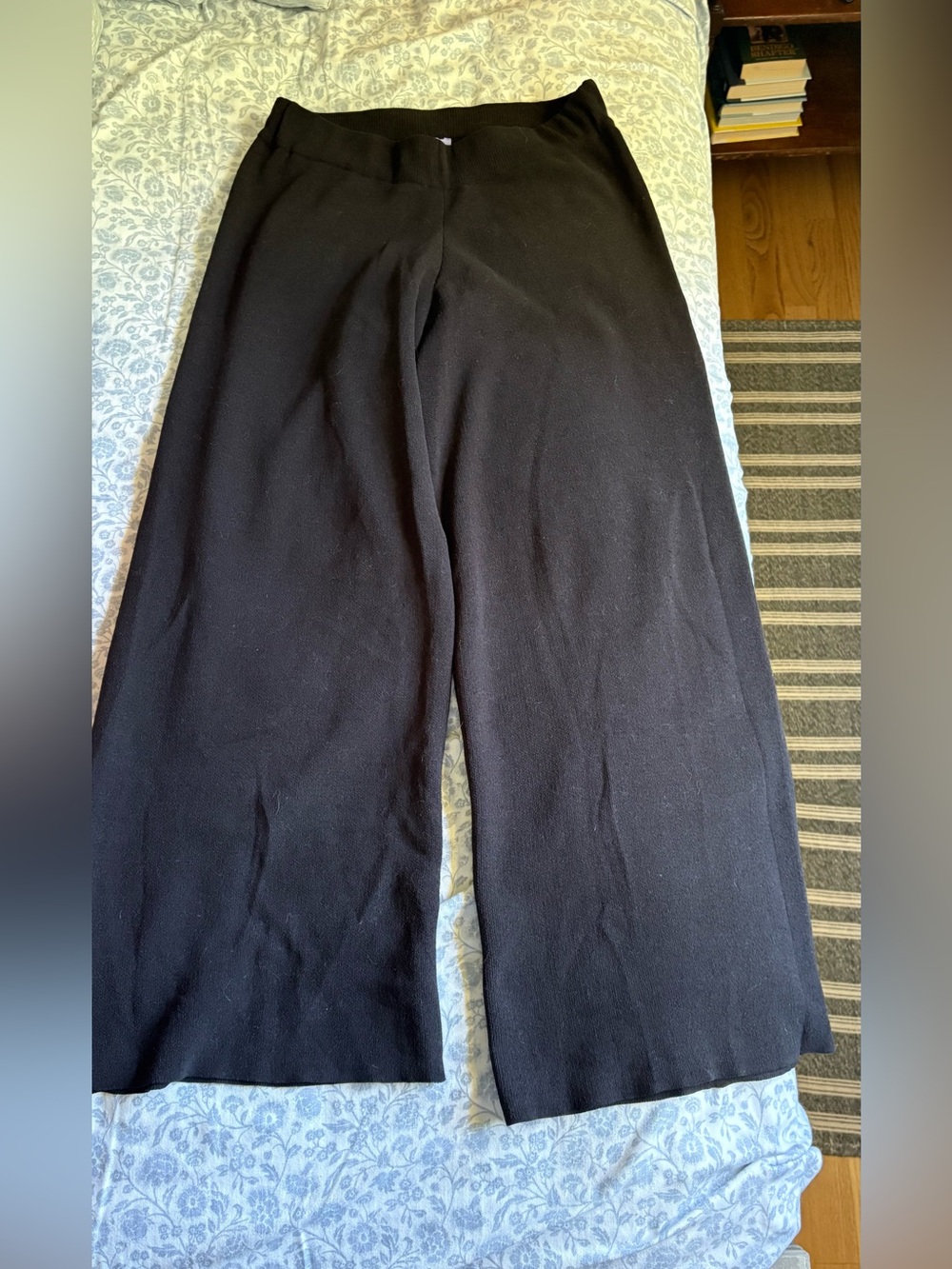 Florence by mills Wide Leg Black Knit Pants